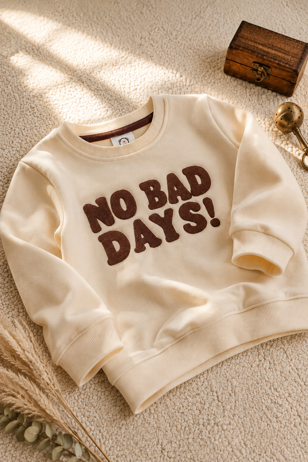 Full Sleeves Sweat Shirt - No Bad Days White