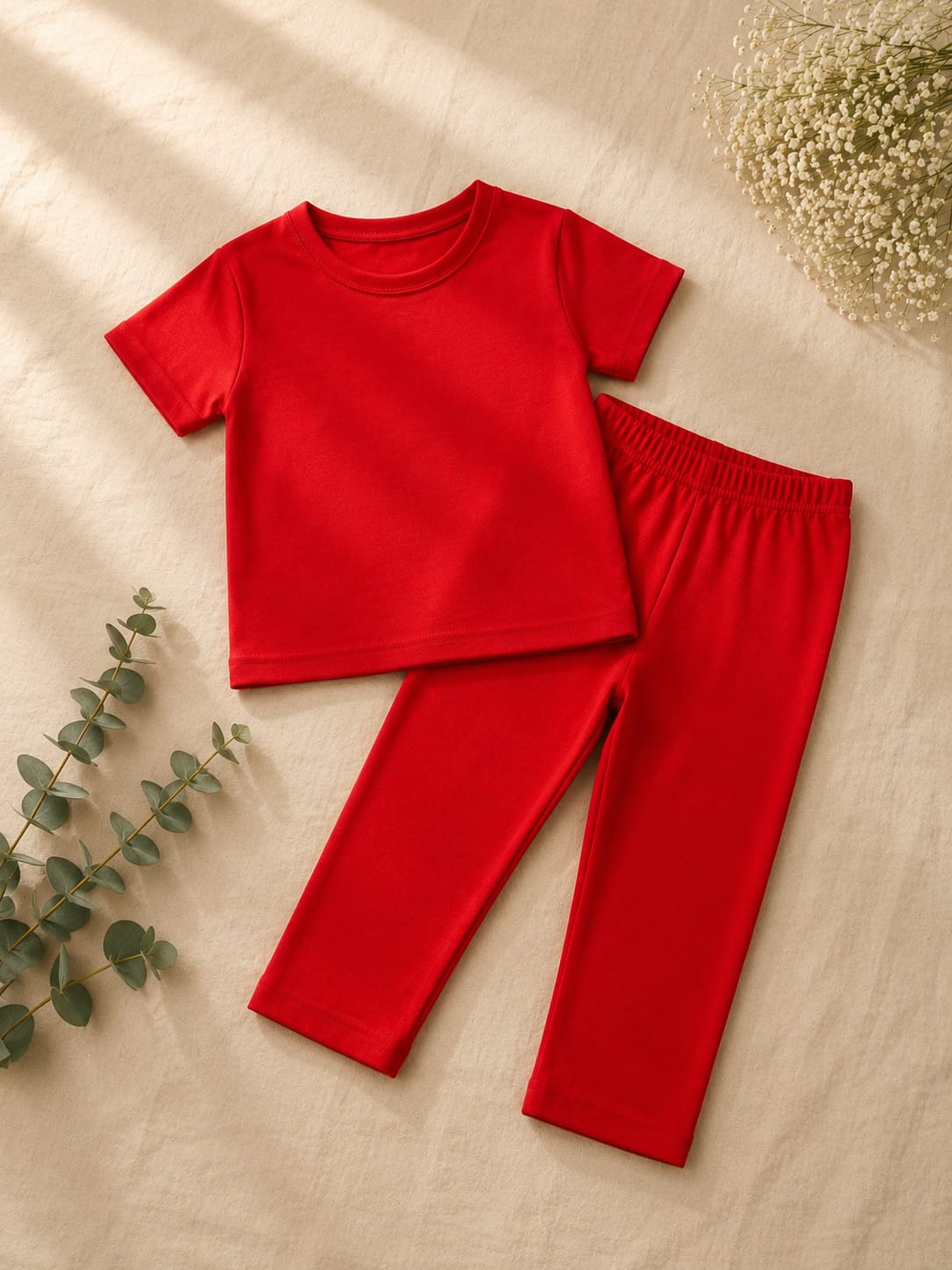 Plush- Everyday Co-ord Set in Red