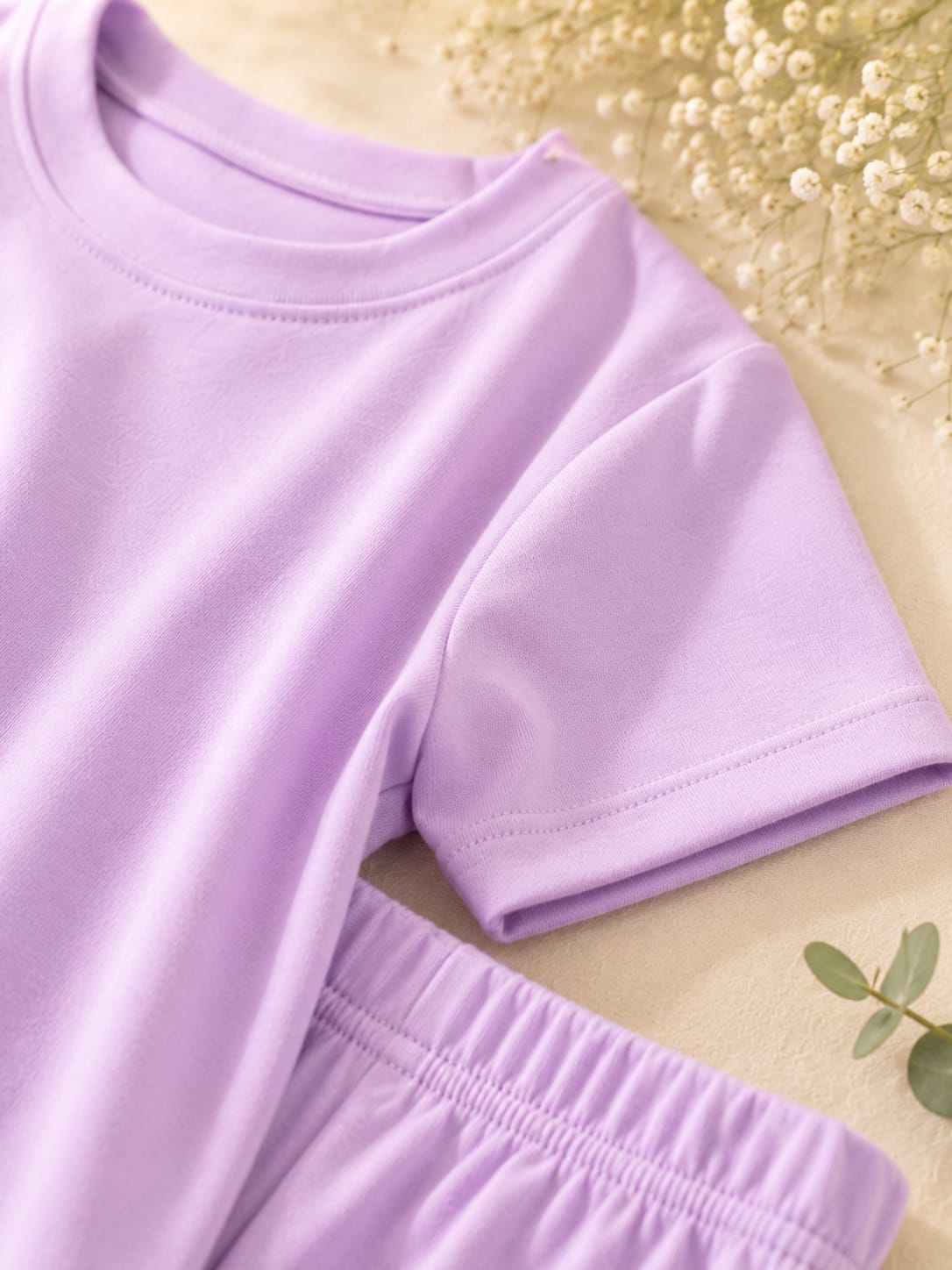 Basics By Nifty Girls T-Shirt and Trouser – Pastel Purple
