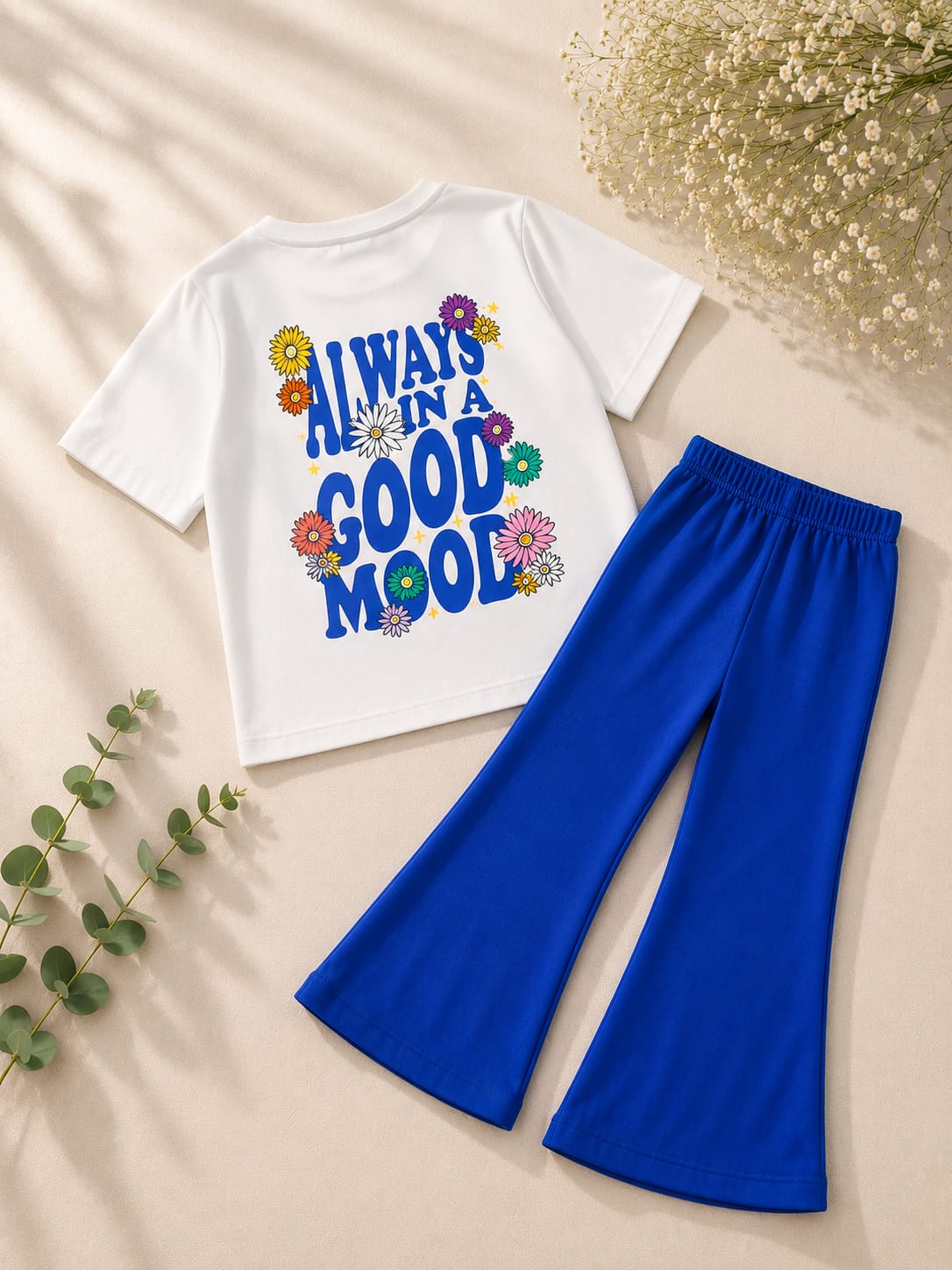 PLUSH-Nifty Basics Premium - Good Mood in Royal Blue Contrast with Flapper Trousers