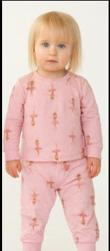 Baby Girls Cotton Ballet Print Pjama Set – Pack of 2