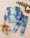 Plush Shoulder Frill Style Ribbed Knit Basic Set - Unicorn
