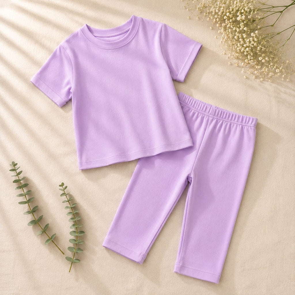 Basics By Nifty Girls T-Shirt and Trouser – Pastel Purple