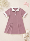 PLUSH-Polo Frock - Muave