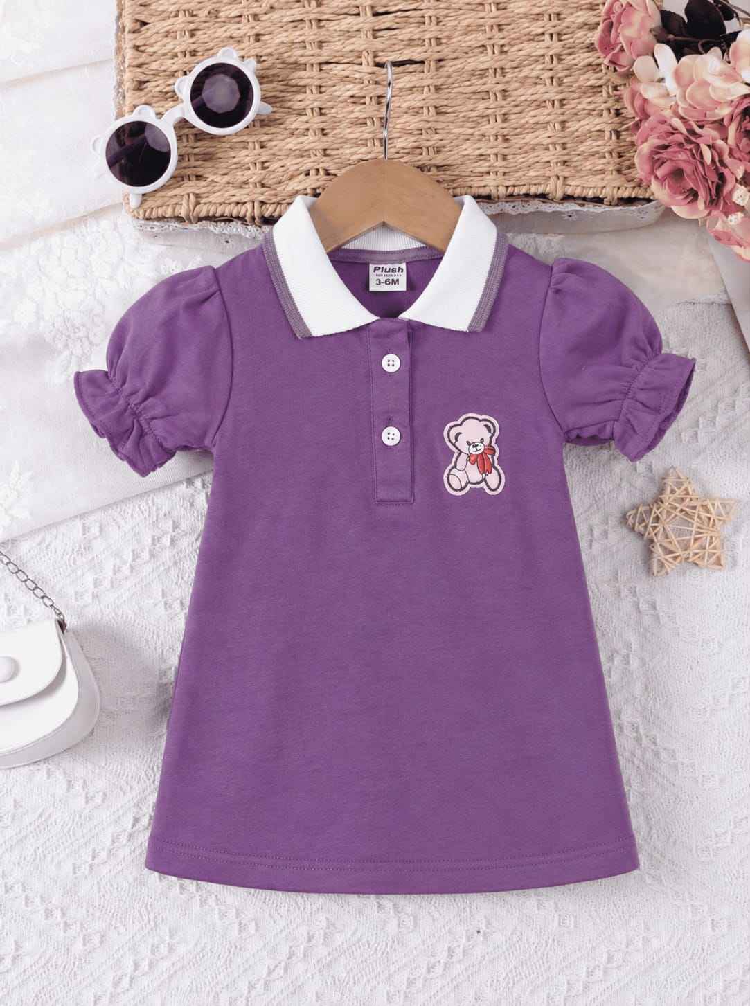 PLUSH-Polo Frock - Modern Purple