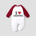 Plush-Printed Rompers - I Love Grandma