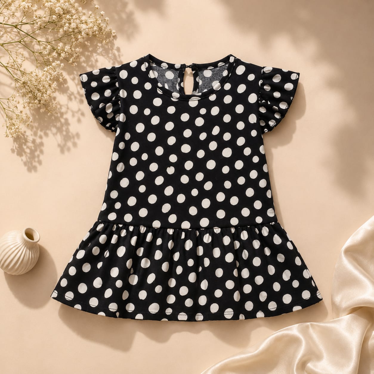 PLUSH-Summer Frock - Black Leapard