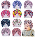 1Pcs Turban Hat for Baby Infant Cap Hats with Bow Knot