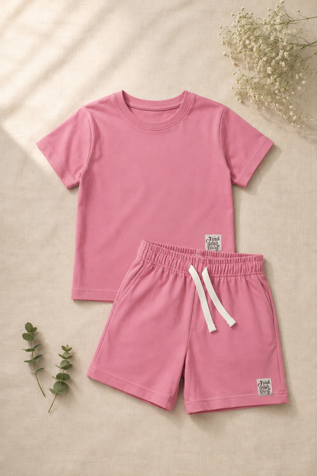 Girls Pink "Find Your Way" T-Shirt & Shorts Set