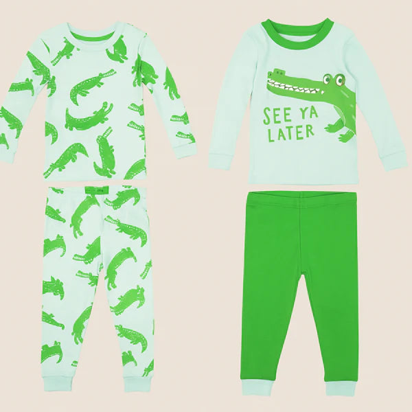 See Ya Later crocodile Pjama Set Primark – 2 Pack | Boys’ Cotton Sleepwear