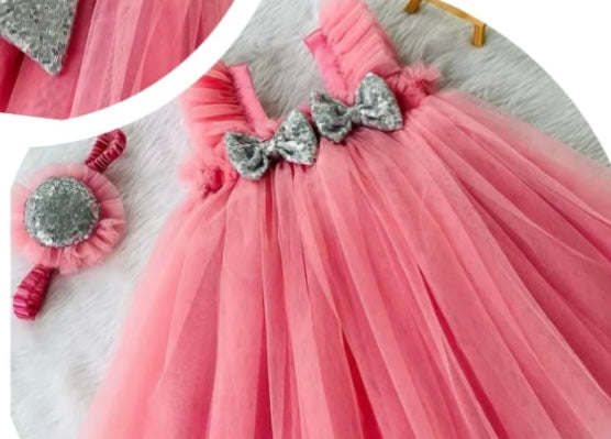 Toddler Girl Cute Princess Fancy Mesh Spliced Dress