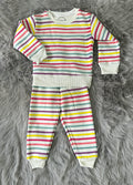 Fleece Shirt & Trouser - Rainbow Stripes