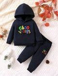 Plush -  Hoodied Fleece Shirt & Trouser - Good Vibes in Blue