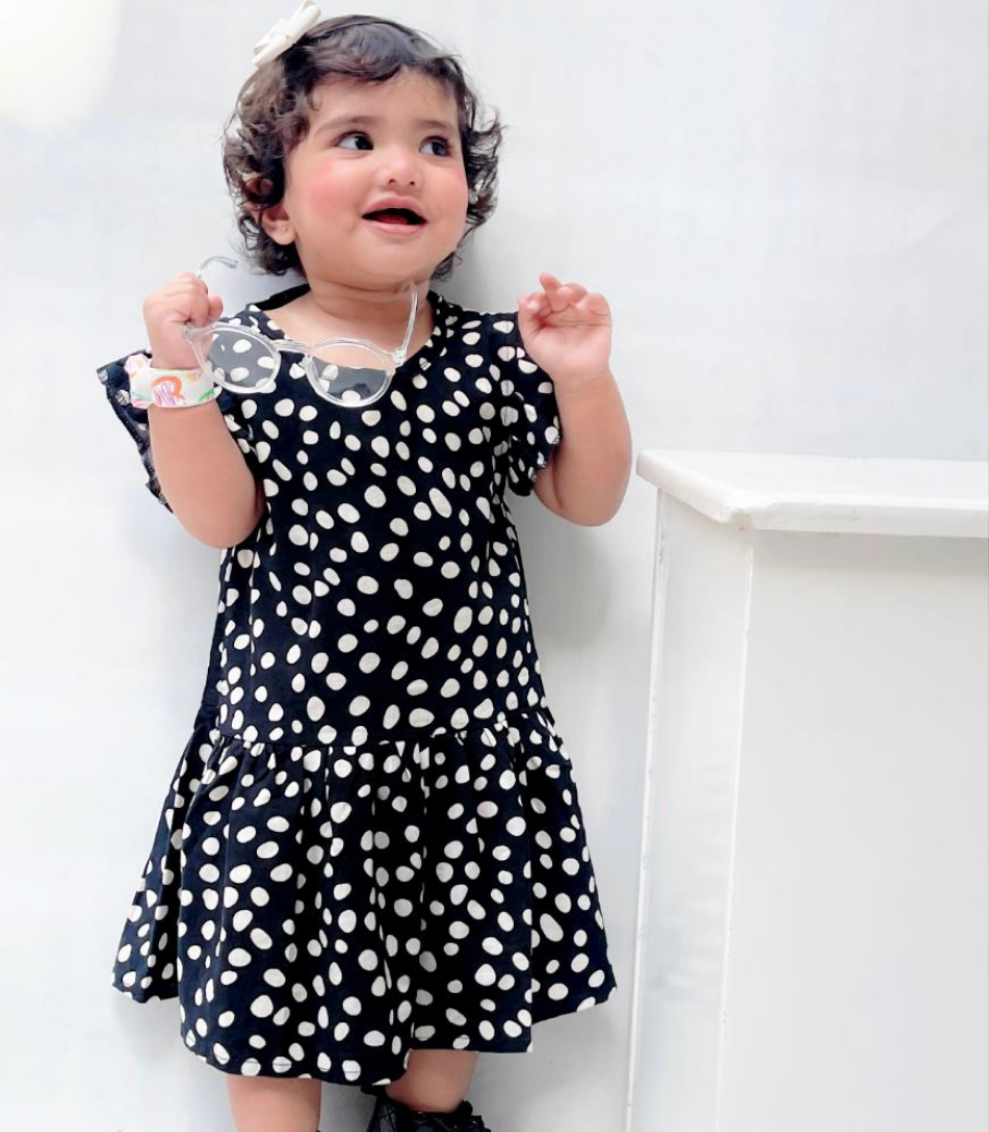 PLUSH-Summer Frock - Black Leapard