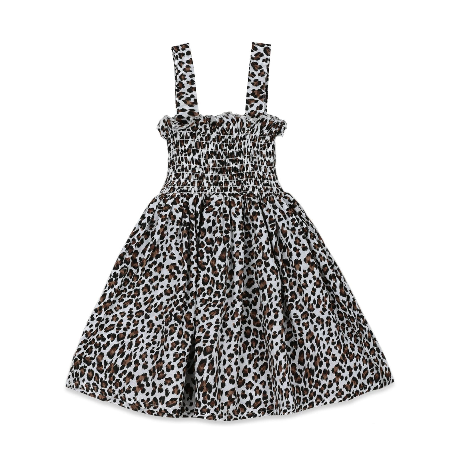 PLUSH-Summer Frock - Black Cheetah Print