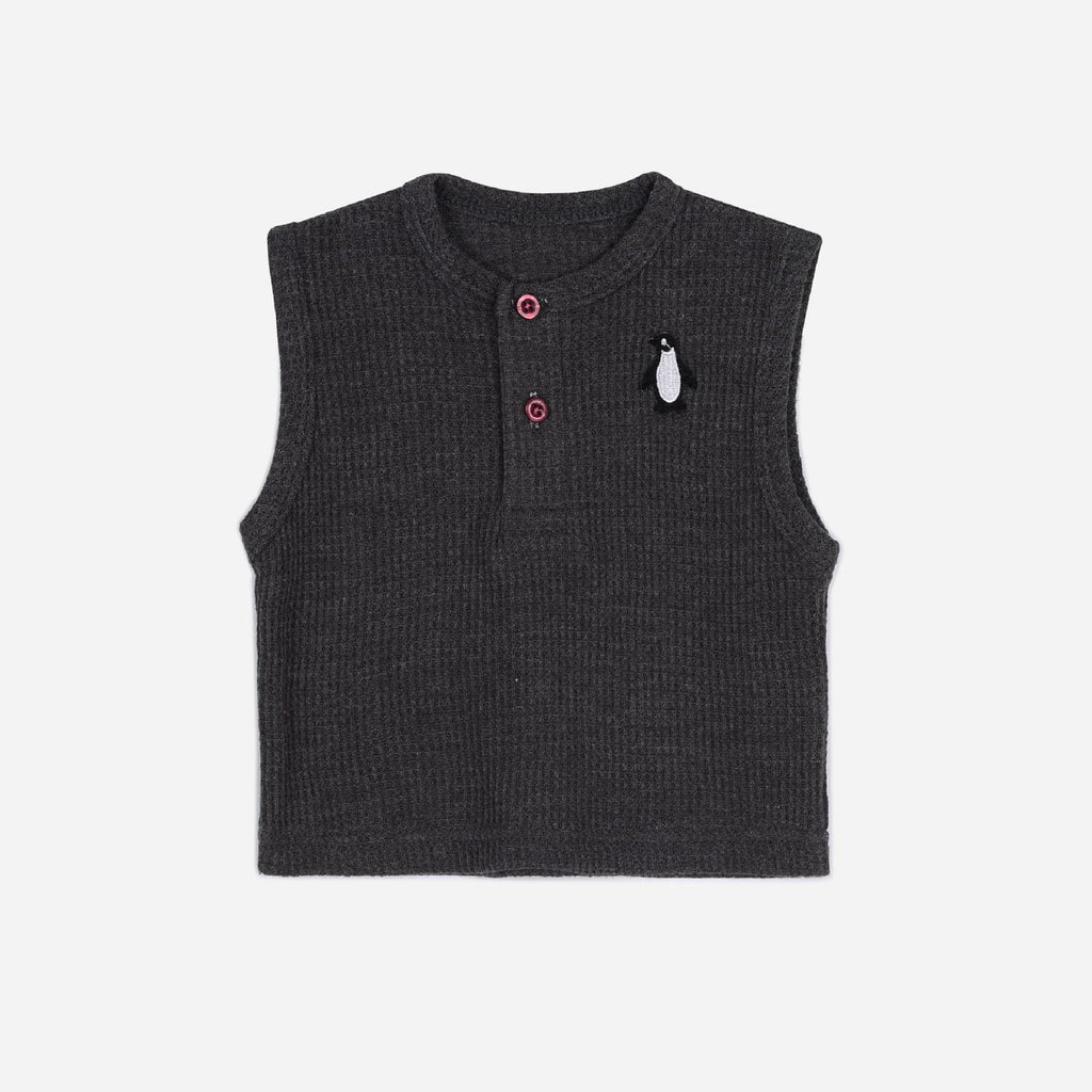 Plush-Waffle Textured Sandos-Charcoal