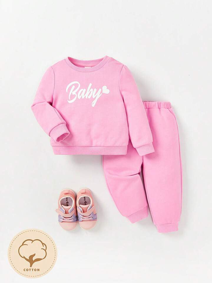 Plush Fleece Shirt & Trouser - Baby in Pink