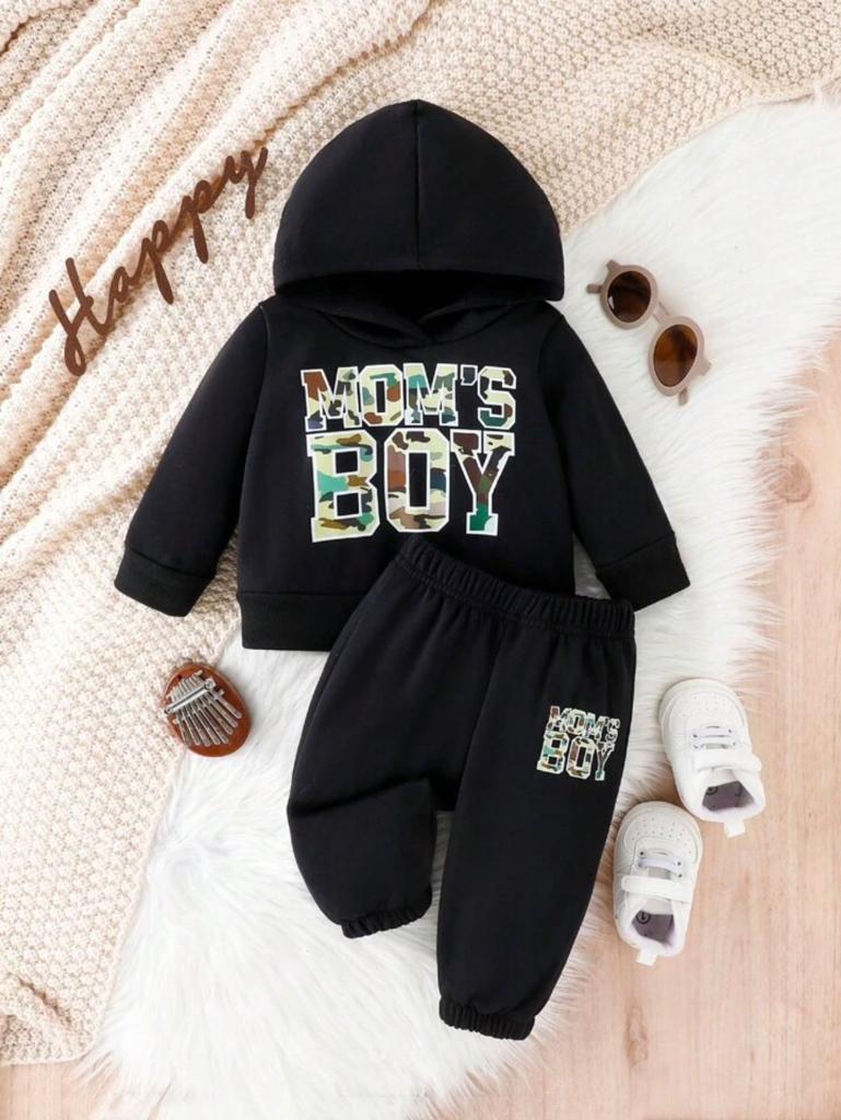 Plush-Hoodie Style - Mama's Boy Fleece Basic Set