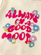 Plush Hoodie Style - Good Mood Fleece Basic Set Cream