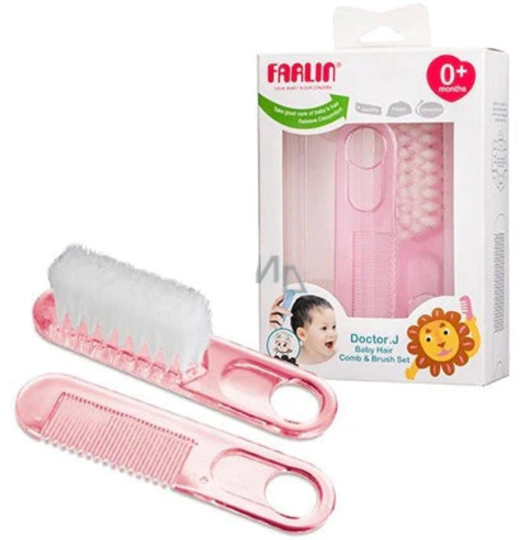 FARLIN BABY HAIR COMB & BRUSH SET