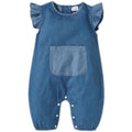 Plush-Denim Romper