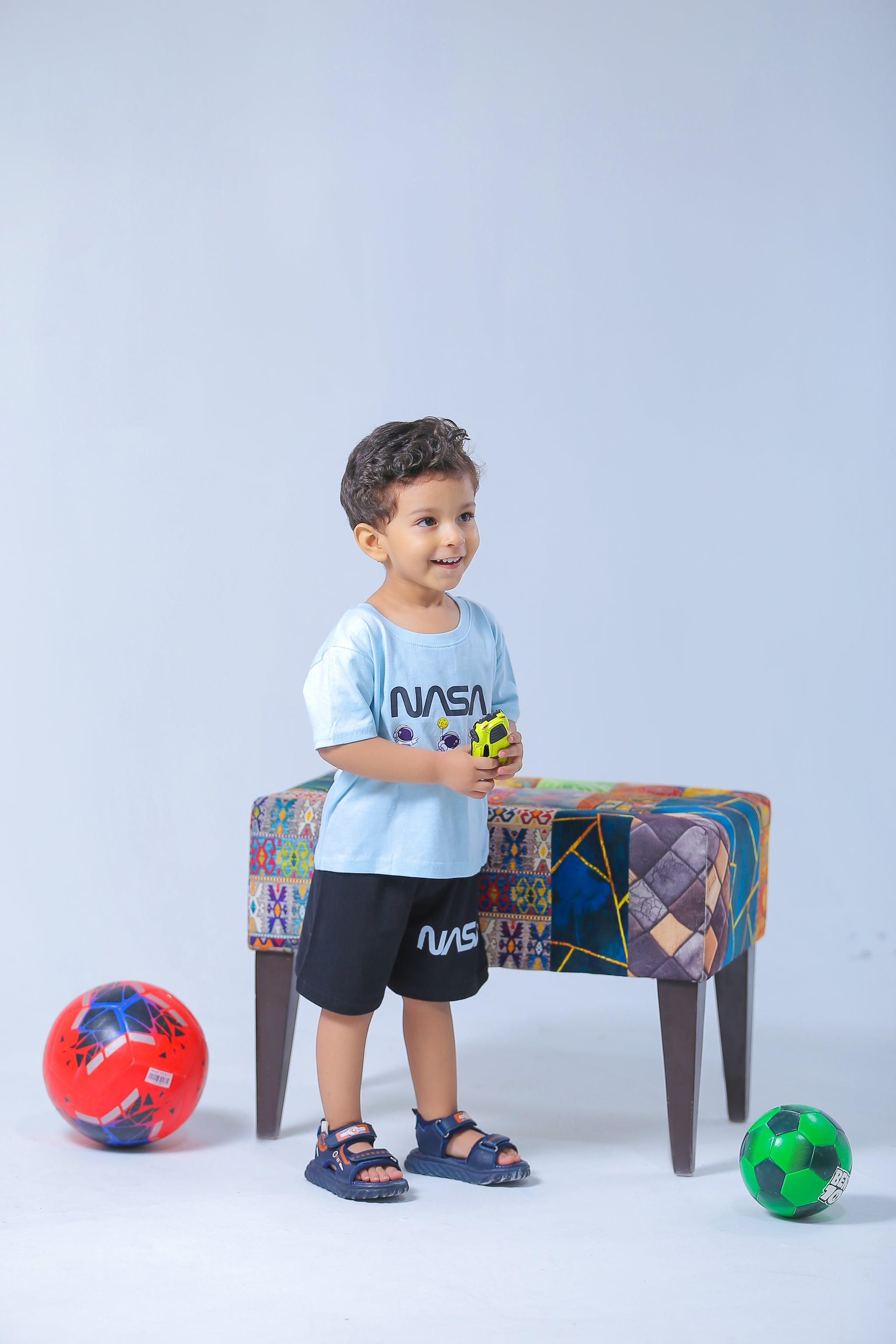 Shirt and Short Set - Blue Nasa