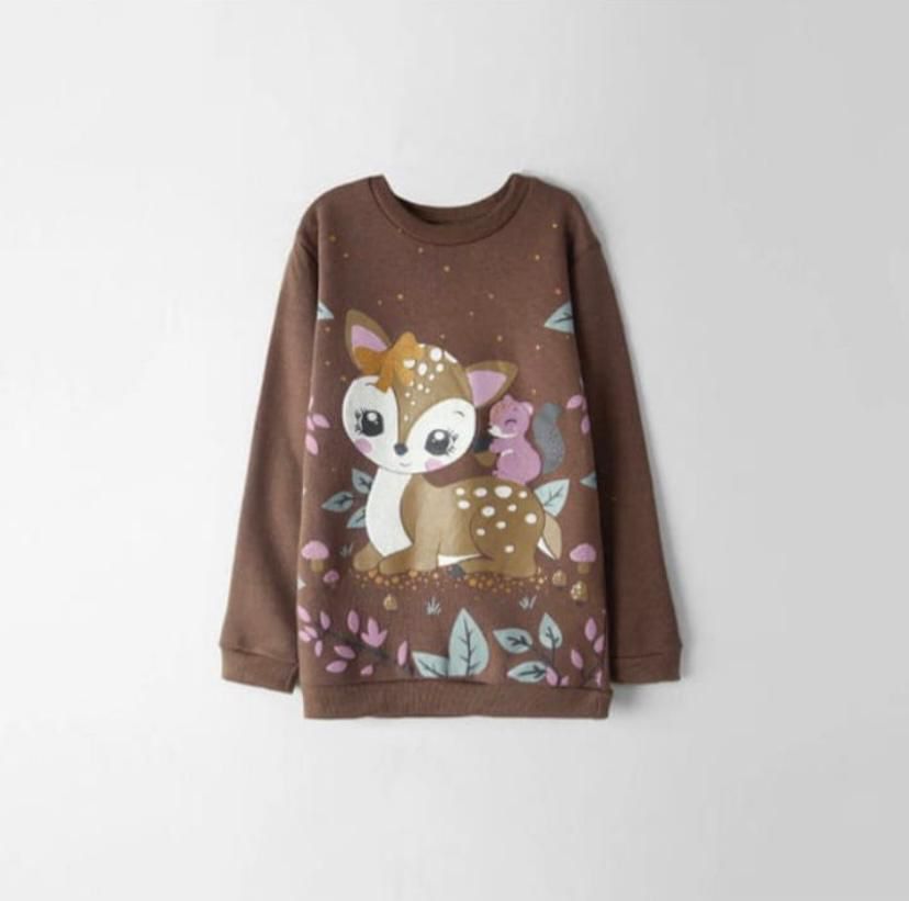 Fleece Shirt - Brown Bambi