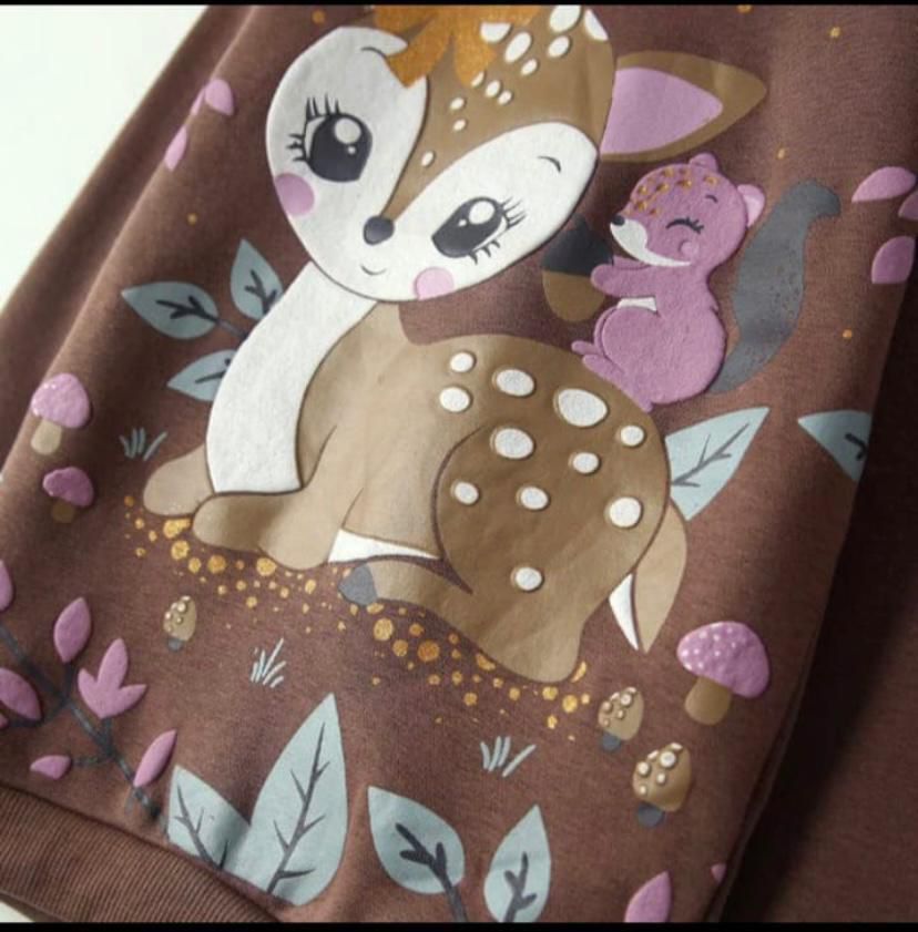 Fleece Shirt - Brown Bambi