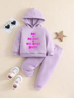 PLUSH - Hoodied Fleece Shirt & Trouser - Broke Daddy Purple