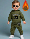 Plush- Hoodied Fleece Shirt & Trouser - California in Green