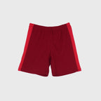 Plush-Baby Plaid Polo Shirt & Shorts-Red-Blue