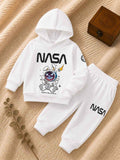 Plush Hoodie Style - Nasa Fleece Basic Set Off White