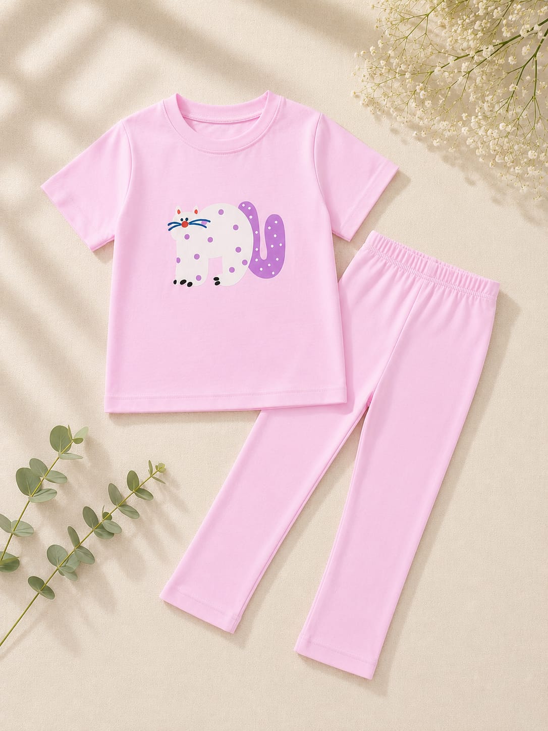 Plush- Cat in Pink Set