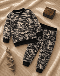 Plush -  Fleece Shirt & Trouser - Camouflage Grey
