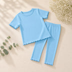 Girls Blue T-Shirt & Trouser Co-ord Set