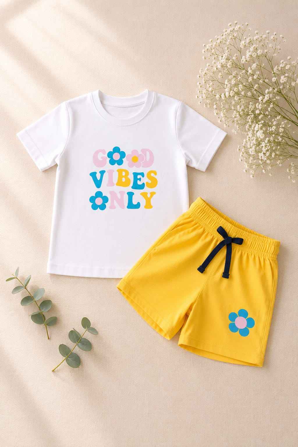 Girls White & Yellow 