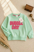 Full Sleeves Sweat Shirt - Bubble Day Ice Green