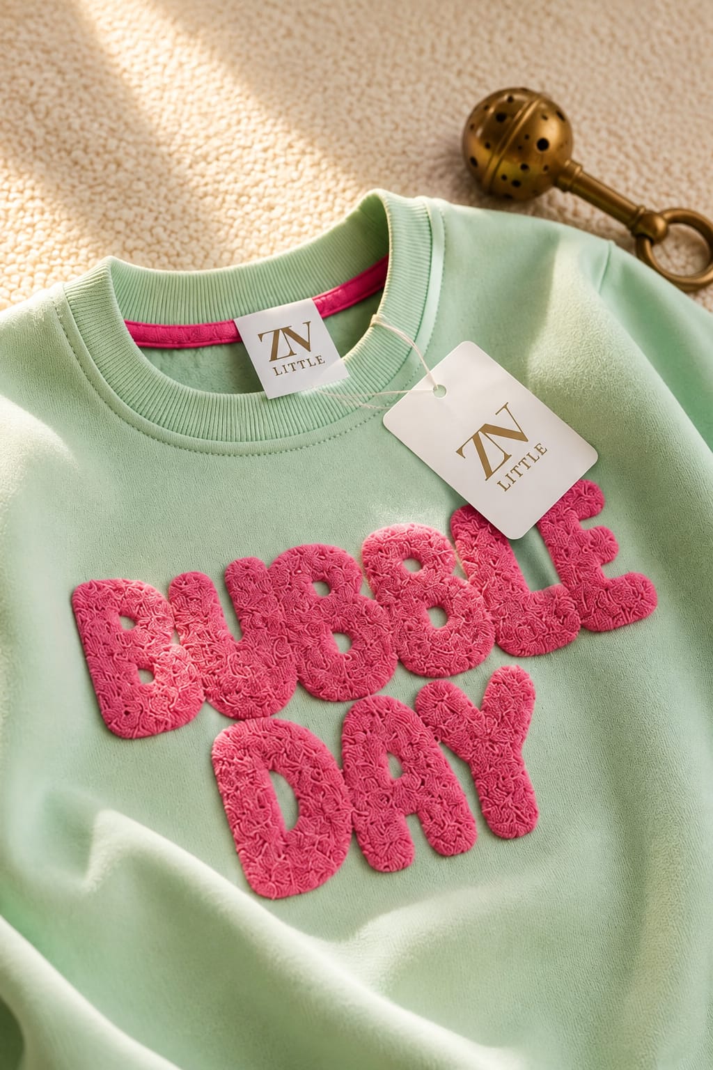 Full Sleeves Sweat Shirt - Bubble Day Ice Green
