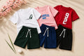 Boys Printed T-Shirt & Shorts Outfit Set – Pack of 3 | Casual Kids Wear