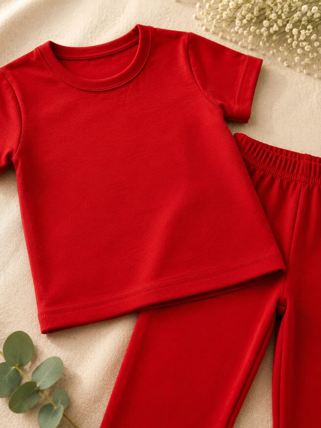 Plush- Everyday Co-ord Set in Red