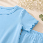 Girls Blue T-Shirt & Trouser Co-ord Set