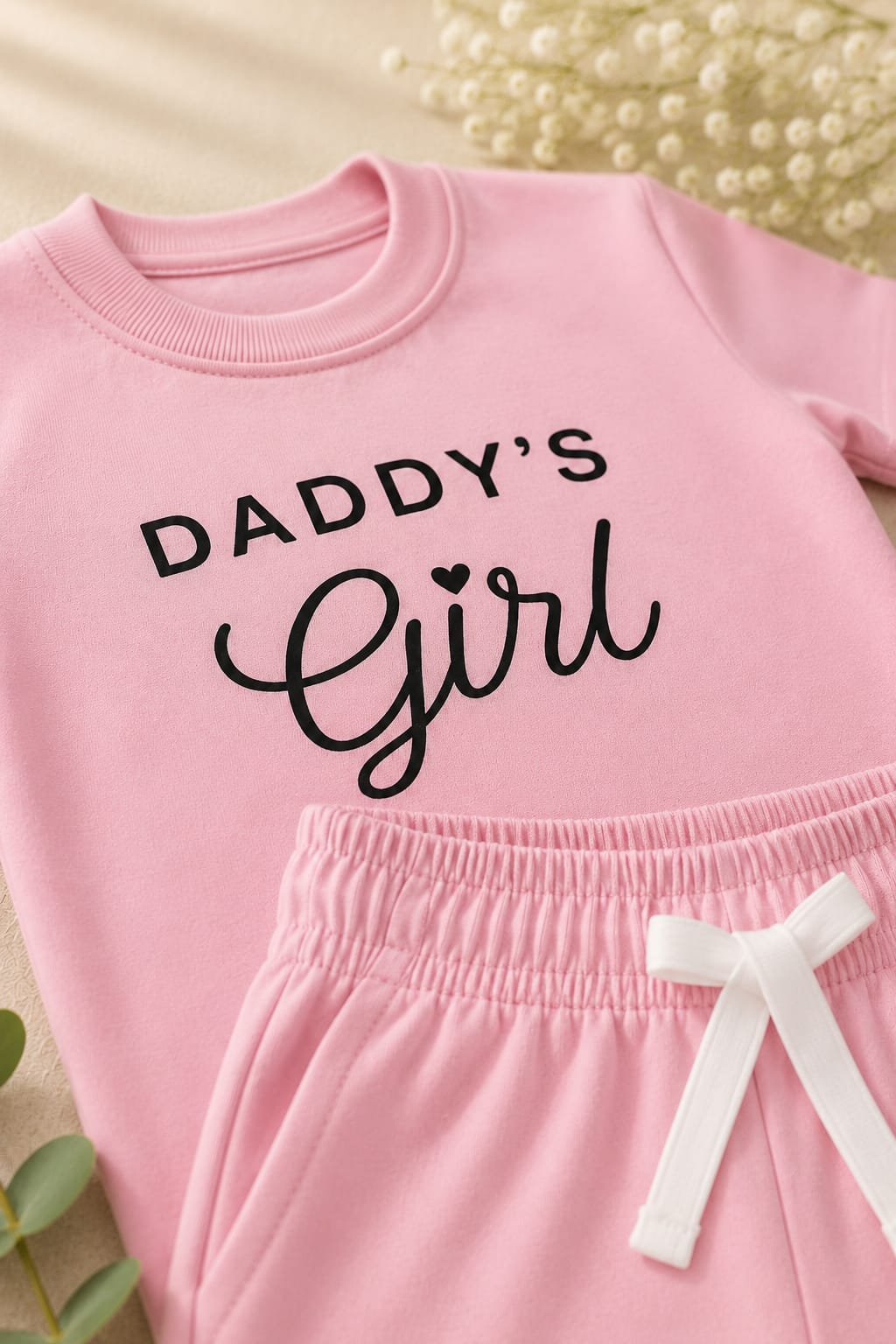 Girls Pink "Daddy's Girl" T-Shirt & Shorts Set