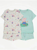 Peppa Pig Gardening Short Pajamas 2 Pack