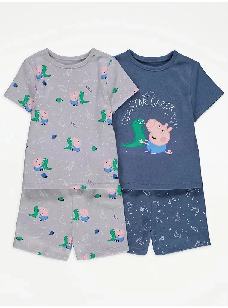 Peppa Pig George Pig Star Short Pajamas 2 Pack