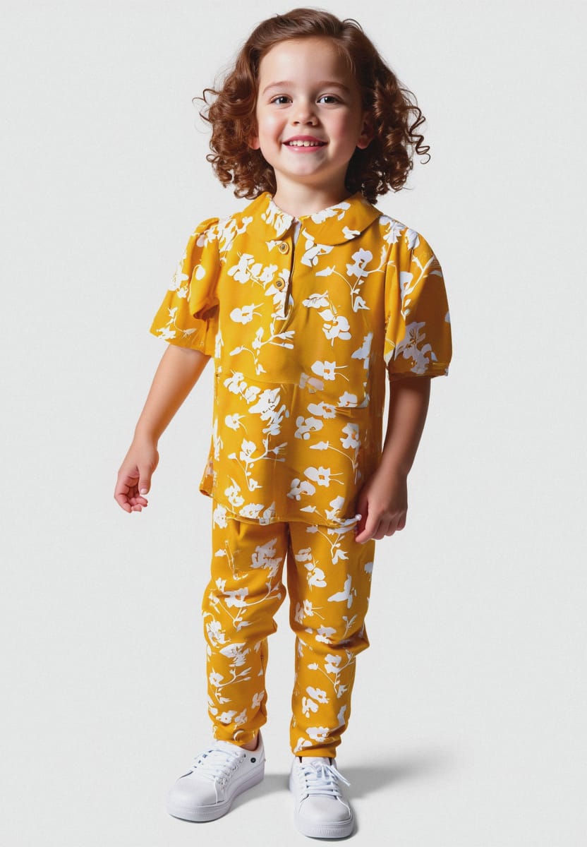 GIRLS SHIRT TROUSER SET