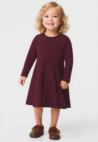 PLUSH-Frock - Deep Maroon