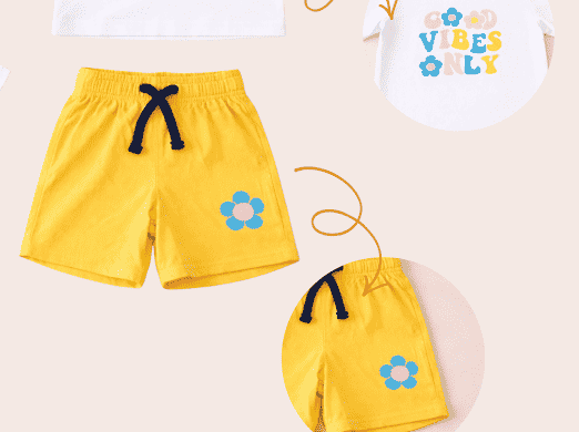Girls White & Yellow 
