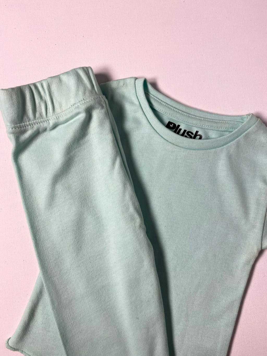 Plush- Everyday Co-ord Set in Pastel Green