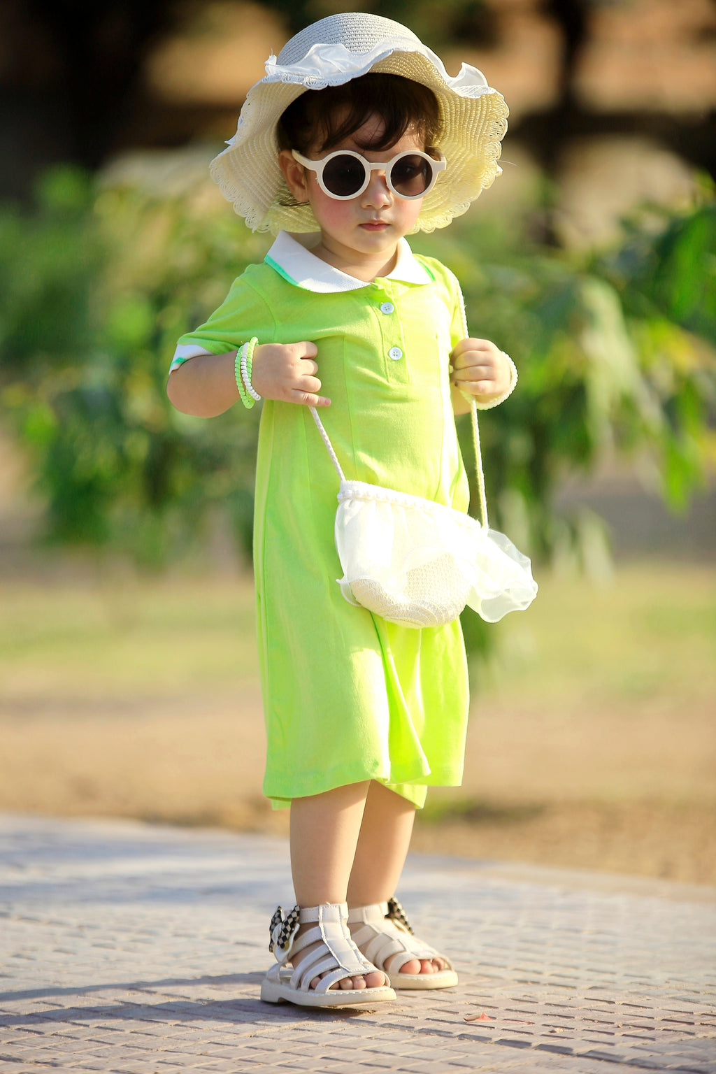 PLUSH-Polo Frock - Green