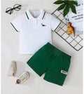 Shirt and Short Set - White Polo